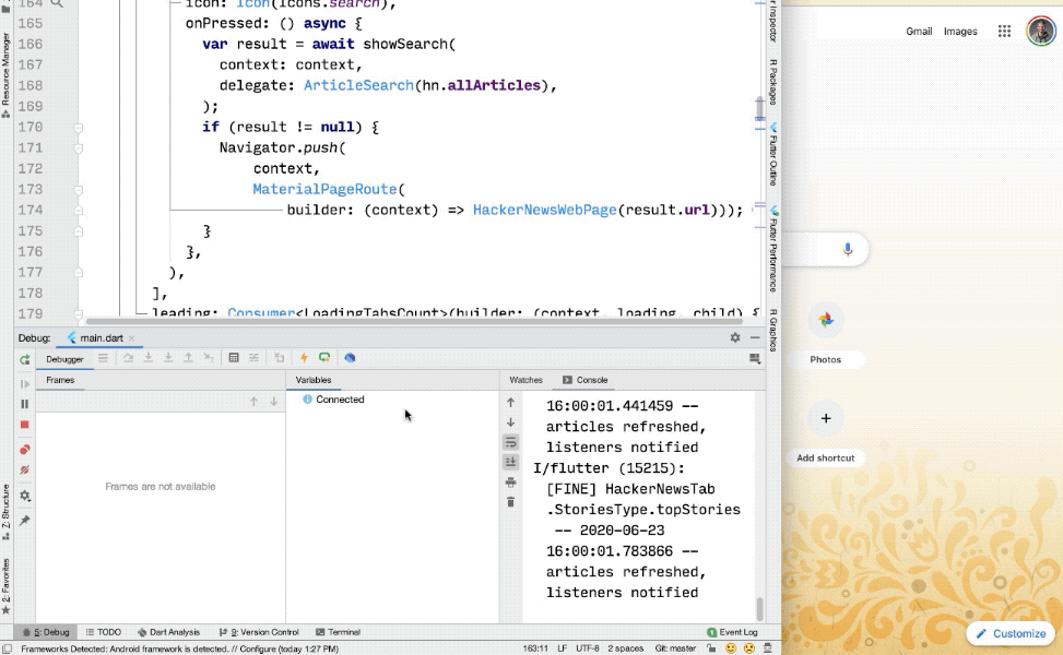 DevTools open in a browser window.